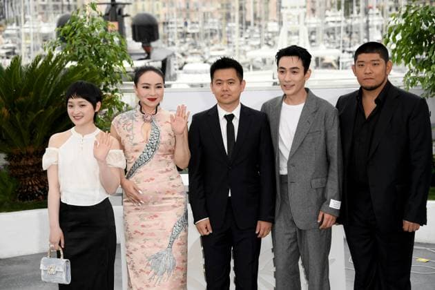 76th Cannes Film Festival 2023, Photocall film He Bian De Cuo Wu (Only The River Flows) . Pictured: Tong Linkai, Zhu Yilong, Wei Shujun, Chloe Maayan, Liu baisha  Copyright: xAlbertoxTerenghi PoolxPhotoxEvenx xPoolxPhotoxEventsx01x IPA_IPA38067707