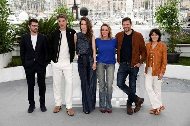 76th Cannes Film Festival 2023, Photocall film Flo. Pictured: Pierre Deladonchamps, Samuel Jouy, StÃ phane Caillard, GÃ raldine Danon, Alexis Michalik, Marilyne Canto  Copyright: xAlbertoxTerenghi PoolxPhotoxEvenx xPoolxPhotoxEventsx01x IPA_IPA38067751