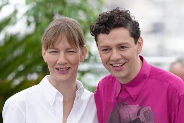 Sandra Hüller (actrice) - Christian Friedel (acteur) CELEBRITES : 76 eme festival de Cannes - Photocall du film Â« The Zone of Interest Â» - Cannes - 20 05 2023 NorbertScanella Panoramic 