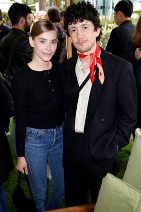 Milena Tscharntke and Maximilian Mundt at the German Films and Medienboard reception 2023 in the garden of the Hotel Mondrian Cannes at the Festival de Cannes 2023 76 Cannes International Film Festival Cannes, 20 05 2023 Foto:xS.xGabschx xFuturexImage