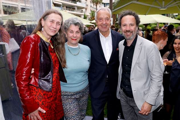 Mariette Rissenbeek, Kirsten Niehuus, Bernd Neumann and Carlo Chatrian at the German Films and Medienboard reception 2023 in the garden of the Hotel Mondrian Cannes at the Festival de Cannes 2023 76 Cannes International Film Festival Cannes, 20 05 2023 Foto:xS.xGabschx xFuturexImage