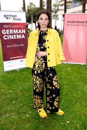 Nadine Warmuth at the German Films and Medienboard reception 2023 in the garden of the Hotel Mondrian Cannes at the Festival de Cannes 2023 76 Cannes International Film Festival Cannes, 20 05 2023 Foto:xS.xGabschx xFuturexImage