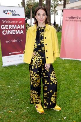 Nadine Warmuth at the German Films and Medienboard reception 2023 in the garden of the Hotel Mondrian Cannes at the Festival de Cannes 2023 76 Cannes International Film Festival Cannes, 20 05 2023 Foto:xS.xGabschx xFuturexImage