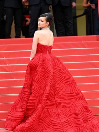 76th Cannes Film Festival 2023, evening 5 - red carpet of the film Killers Of The Flower Moon . In the photo: Sofia Carson  Copyright: xManuelexMangiarottix xipa-agencyx xPoolxPhotoxEventsx01x IPA_IPA38077414