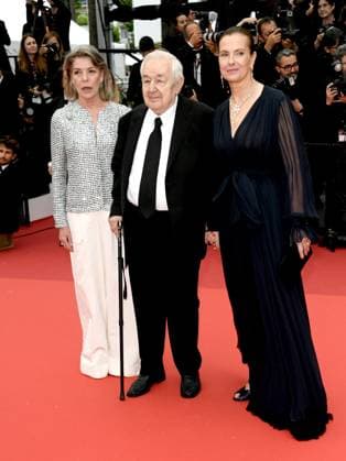 76th Cannes Film Festival 2023, evening 5 - red carpet of the film Killers Of The Flower Moon . In the photo: Princess Caroline of Monaco, Michel Bouquet and Carole Bouquet  Copyright: xAlbertoxTerenghix xipa-agency.nex xPoolxPhotoxEventsx01x IPA_IPA38077481