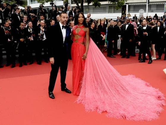 76th Cannes Film Festival 2023, evening 5 - red carpet of the film Killers Of The Flower Moon . In the picture: Mohammed Al Turki, Naomi Campbell  Copyright: xAlbertoxTerenghix xipa-agency.nex xPoolxPhotoxEventsx01x IPA_IPA38077855