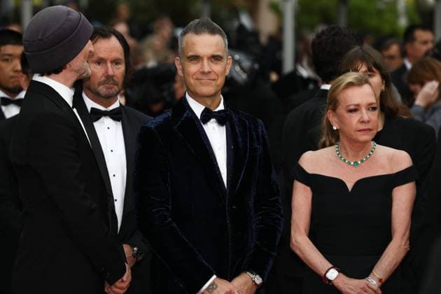 May 20, 2023, Cannes, Cote d Azur, France: ROBBIE WILLIAMS attends the screening of Killers of the Flower Moon during the 76th Annual Cannes Film Festival at Palais des Festivals on May 20, 2023 in Cannes, France Cannes France - ZUMAc179 20230520_zep_c179_158 Copyright: xMickaelxChavetx