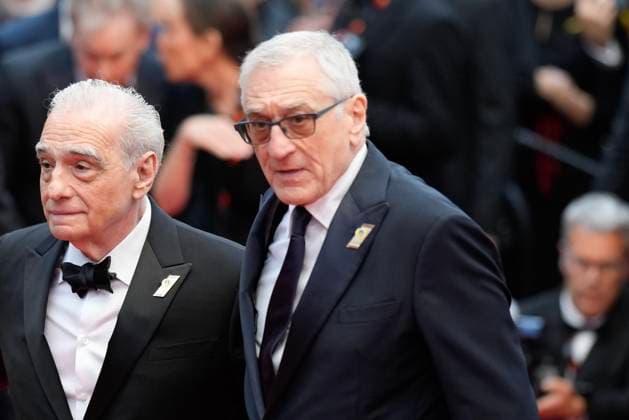 The Killers of the Flower Moon Red Carpet Premiere at the 76th Edition of the Cannes Film Festival Director Martin Scorsese and Robert De Niro attend the movie screening and red carpet event for Killers of the Flower Moon , directed by Martin Scorsese, during the 76th edition of the Cannes Film Festival on May 20 2023, in Cannes, France Cannes Palace of Festivals and Congresses of Cannes Cannes France Copyright: xAlexandraxFechetex ImagoImages_EuroQualif_Rom-v-Bel-AF332