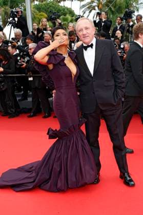 Salma Hayek with husband Francois Henri Pinault at the premiere of the feature film Killers of the Flower Moon at the Festival de Cannes 2023 76 Cannes International Film Festival at the Palais des Festivals Cannes, 20 05 2023. Foto:xD.xBedrosianx xFuturexImage