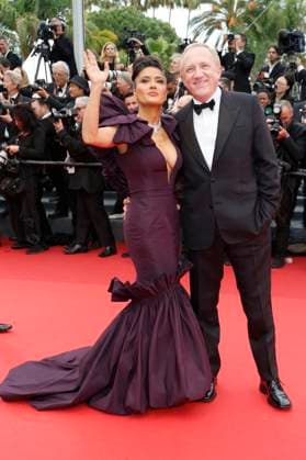 Salma Hayek with husband Francois Henri Pinault at the premiere of the feature film Killers of the Flower Moon at the Festival de Cannes 2023 76 Cannes International Film Festival at the Palais des Festivals Cannes, 20 05 2023. Foto:xD.xBedrosianx xFuturexImage