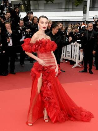 76th Cannes Film Festival 2023, evening 5 - red carpet of the film Killers Of The Flower Moon . In the photo: Mary Leest  Copyright: xAlbertoxTerenghix xipa-agency.nex xPoolxPhotoxEventsx01x IPA_IPA38079964