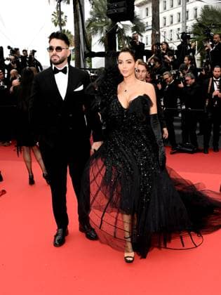 76th Cannes Film Festival 2023, evening 5 - red carpet of the film Killers Of The Flower Moon . In the photo: Nabilla Benattia, Thomas Vergara  Copyright: xAlbertoxTerenghix xipa-agency.nex xPoolxPhotoxEventsx01x IPA_IPA38080068
