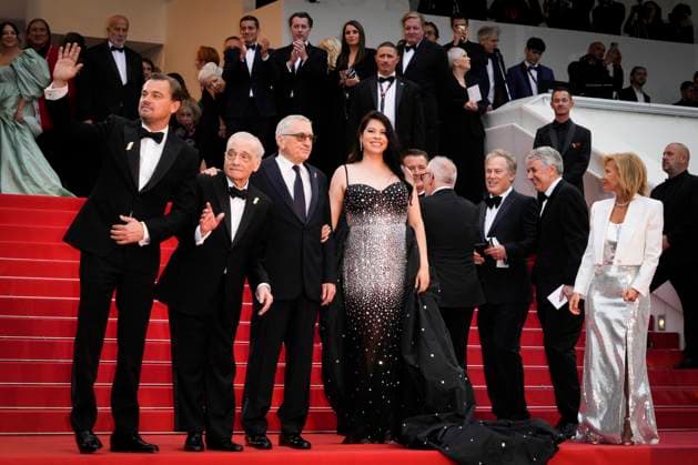 Killers Of The Flower Moon Red Carpet - The 76th Annual Cannes Film Festival Leonardo DiCaprio, Director Martin Scorsese, Robert De Niro and Cara Jade Myers during the 76th edition of the Cannes Film Festival in Cannes, southern France, on May 20, 2023. Cannes France  Copyright: xDanielexCifalÃ x originalFilename: cifala-notitle230520_nphcV.jpg