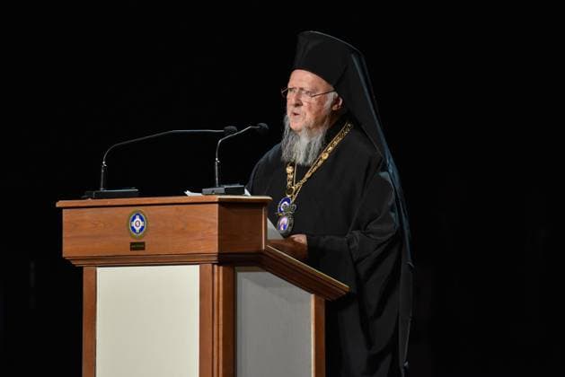 Ecumenical Patriarch Bartholomew Receives Honorary Distinction From Athens Municipality Ecumenical Patriarch Bartholomew speaks at the event of Athens Municipality honoring him with the distinction Glorious Athenian in Athens, Greece on May 20th, 2023. Athens Greece  Copyright: xNicolasxKoutsokostasx originalFilename: koutsokostas-notitle230520_nprUK.jpg