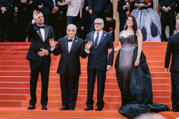 76e Festival International du Film de Cannes. MontÃ e des marches du film Killers of the flowers moon . 76th International Cannes Film Festival. Red Carpet with movie cast and guests 292238 2023-05-20 Alpes-Maritimes Cannes France DiCaprio, Leonardo; De Niro, Robert; Scorsese, Martin  Copyright: xTerencexBaelenx STAR_292238_183