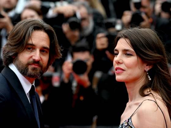 76th Cannes Film Festival 2023, evening 5 - red carpet of the film Killers Of The Flower Moon . In the photo: Dimitri Rassam and Charlotte Casiraghi  Copyright: xManuelexMangiarottix xipa-agencyx xPoolxPhotoxEventsx01x IPA_IPA38080844