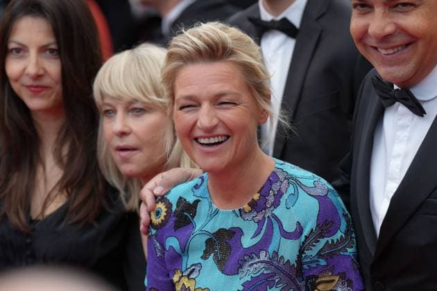 Anne-Elisabeth Lemoine CELEBRITES : 76 eme festival de Cannes - Red Carpet du film Â« Killers Of The Flower Moon Â» - Cannes - 20 05 2023 NorbertScanella Panoramic 