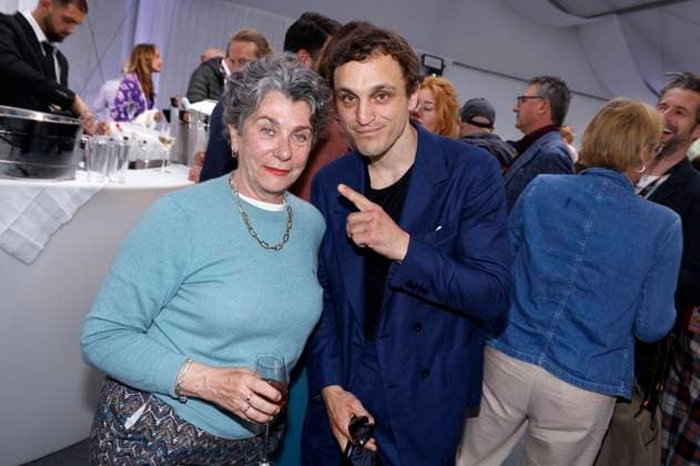 Kirsten Niehuus and Franz Rogowski at the German Films and Medienboard reception 2023 in the garden of the Hotel Mondrian Cannes at the Festival de Cannes 2023 76 Cannes International Film Festival at the Palais des Festivals Cannes, 20 05 2023 Foto:xS.xGabschx xFuturexImage