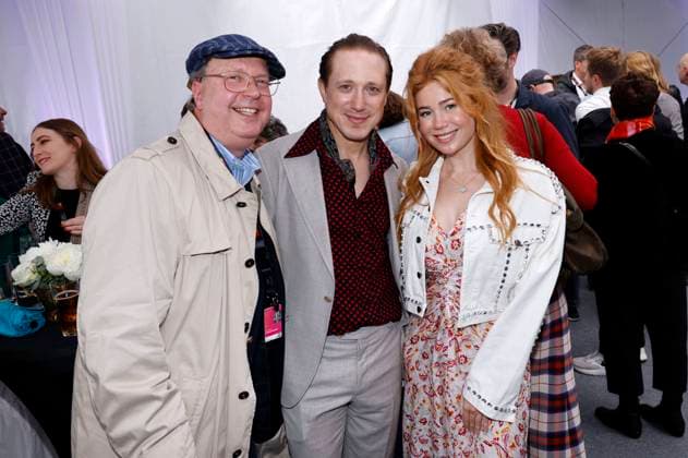 Guest, Timo Jacobs and Palina Rojinski at the German Films and Medienboard reception 2023 in the garden of the Hotel Mondrian Cannes at the Festival de Cannes 2023 76 Cannes International Film Festival at the Palais des Festivals Cannes, 20 05 2023 Foto:xS.xGabschx xFuturexImage