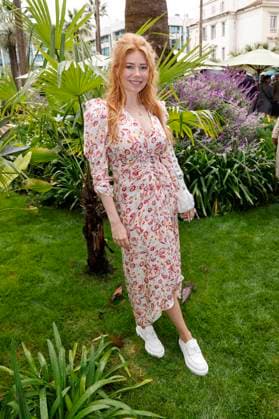 Palina Rojinski at the German Films and Medienboard reception 2023 in the garden of the Hotel Mondrian Cannes at the Festival de Cannes 2023 76 Cannes International Film Festival at the Palais des Festivals Cannes, 20 05 2023 Foto:xS.xGabschx xFuturexImage