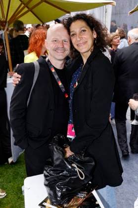 Emily Atef with guest at the German Films and Medienboard reception 2023 in the garden of the Hotel Mondrian Cannes at the Festival de Cannes 2023 76 Cannes International Film Festival at the Palais des Festivals Cannes, 20 05 2023 Foto:xS.xGabschx xFuturexImage