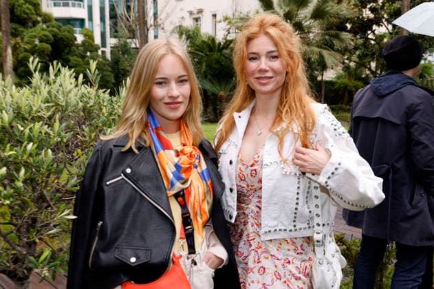 Valerie Huber and Palina Rojinski at the German Films and Medienboard reception 2023 in the garden of the Hotel Mondrian Cannes at the Festival de Cannes 2023 76 Cannes International Film Festival at the Palais des Festivals Cannes, 20 05 2023 Foto:xS.xGabschx xFuturexImage