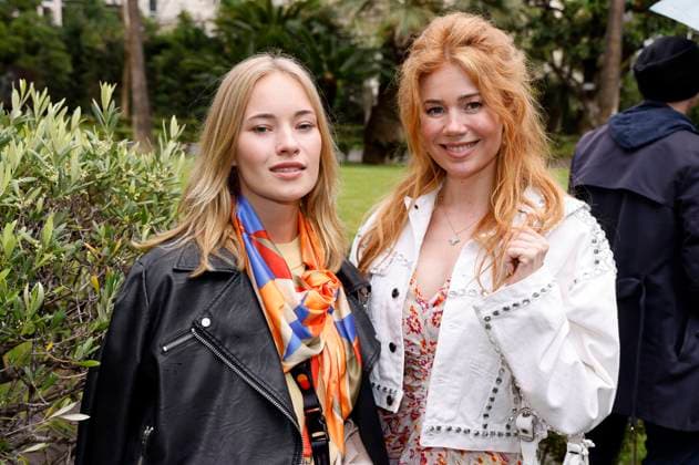 Valerie Huber and Palina Rojinski at the German Films and Medienboard reception 2023 in the garden of the Hotel Mondrian Cannes at the Festival de Cannes 2023 76 Cannes International Film Festival at the Palais des Festivals Cannes, 20 05 2023 Foto:xS.xGabschx xFuturexImage