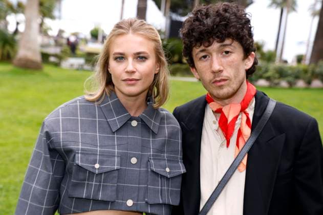 Jeanne Goursaud and Maximilian Mundt at the German Films and Medienboard reception 2023 in the garden of the Hotel Mondrian Cannes at the Festival de Cannes 2023 76 Cannes International Film Festival at the Palais des Festivals Cannes, 20 05 2023 Foto:xS.xGabschx xFuturexImage