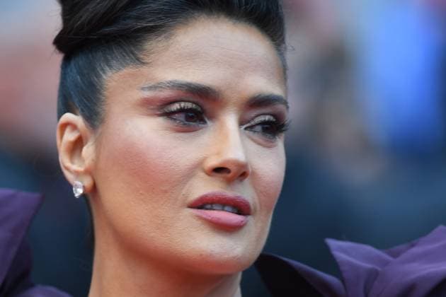 Salma Hayek Pinault attends the screening of Killers Of The Flower Moon during the 76th Cannes Film Festival at Palais des Festivals in Cannes, France. MAY 20th 2023  RHDx23147