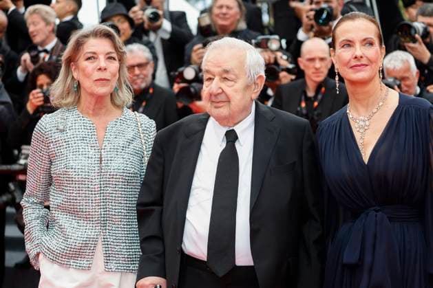 May 20, 2023: Caroline of Monaco, Paul Rassam and Carole Bouquet attend the Killers of the Flower Moon premiere during the 76th Cannes Film Festival at Palais des Festivals in Cannes, France, on 20 May 2023. Photo: - ZUMAm179 20230520_zep_m179_008 Copyright: xAlecxMichaelx