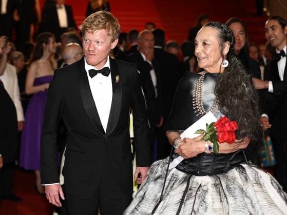 May 20, 2023, Cannes, Cote d Azur, France: JESSE PLEMONS and TANTOO CARDINAL attend the screening of Killers of the Flower Moon during the 76th Annual Cannes Film Festival at Palais des Festivals on May 20, 2023 in Cannes, France Cannes France - ZUMAc179 20230520_zep_c179_422 Copyright: xMickaelxChavetx