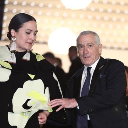 May 20, 2023, Cannes, Cote d Azur, France: Legendary actor ROBERT DE NIRO and actress LILY GLADSTONE attend the screening of Killers of the Flower Moon during the 76th Annual Cannes Film Festival at Palais des Festivals on May 20, 2023 in Cannes, France Cannes France - ZUMAc179 20230520_zep_c179_457 Copyright: xMickaelxChavetx