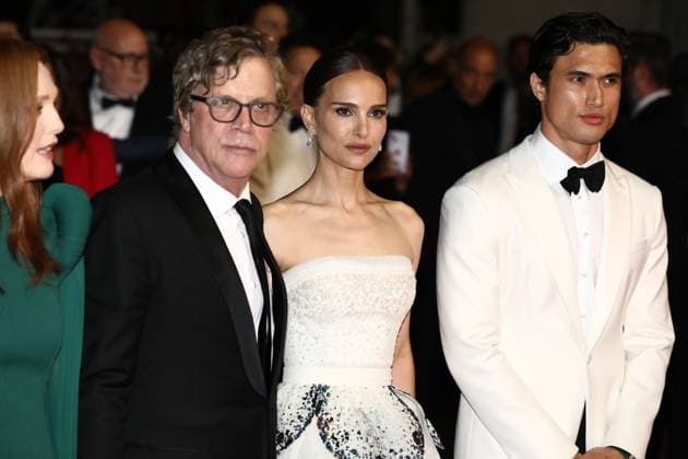 May 20, 2023, Cannes, Cote d Azur, France: Cast and crew members JULIANNE MOORE, director TODD HAYNES, NATALIE PORTMAN and CHARLES MELTON attend the screening of May December during the 76th Annual Cannes Film Festival at Palais des Festivals on May 20, 2023 in Cannes, France Cannes France - ZUMAc179 20230520_zep_c179_480 Copyright: xMickaelxChavetx