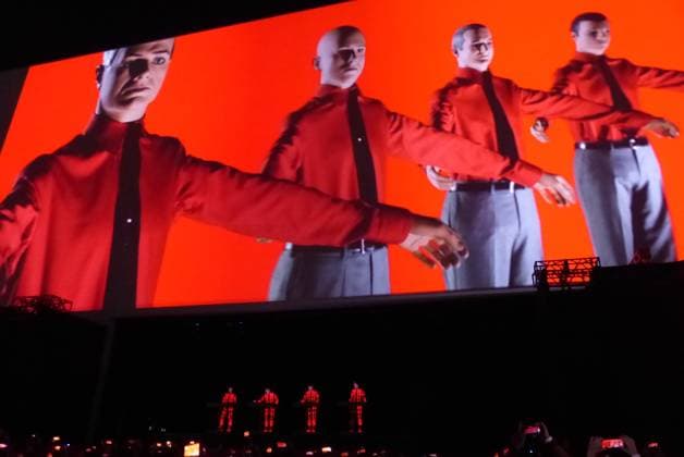 Bilder des Jahres 2023, Entertainment 05 Mai Entertainment Themen der Woche KW20 Entertainment Bilder des Tages RECORD DATE NOT STATED German Kraftwerk performed at C6 Music Fest in Sao Paulo (INT) German Kraftwerk performed at C6 Music Fest in Sao Paulo. May 20, 2023, Sao Paulo, Brazil: The German quartet Kraftwerk performed in the external arena of the Ibirapuera Auditorium in Sao Paulo, on the second night of C6 Music Fest in ibirapuera, Sao Paulo. Credit: Leandro Chemalle Thenews2 (Foto: Leandro Chemalle TheNews2 imago images) German Kraftwerk performed at C6 Music Fest in Sao Paulo  Copyright: xLeandroxChemallex