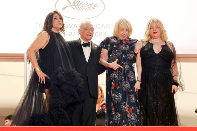 Martin Scorsese with wife Helen Morris and daughters Cathy and Francesca after the premiere of the feature film Killers of the Flower Moon at the Festival de Cannes 2023 76 Cannes International Film Festival at the Palais des Festivals Cannes, 20 05 2023. Foto:xS.xGabschx xFuturexImage