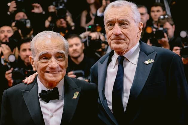 76e Festival International du Film de Cannes. Redescente du film Killers of the flowers moon . 76th International Cannes Film Festival. Red 292254 2023-05-20 Cannes France De Niro, Robert; Scorsese, Martin  Copyright: xTerencexBaelenx STAR_292254_011