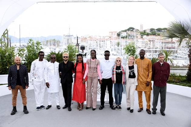 76th Cannes Film Festival 2023, Photocall film Banel E Adama. Pictured: Bachar KhalifÃ , Oumar Gabar Sy, Amine Berrada, Khady Mane, Ramata-Toulaye Sy, Mamadou Diallo, Maud Leclair, Margaux JuvÃ nal, Souleymane Kebe  Copyright: xAlbertoxTerenghi PoolxPhotoxEvenx xPoolxPhotoxEventsx01x IPA_IPA38095911