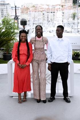 76th Cannes Film Festival 2023, Photocall film Banel E Adama. Pictured: Mamadou Diallo, Ramata-Toulaye Sy, Khady Mane  Copyright: xAlbertoxTerenghi PoolxPhotoxEvenx xPoolxPhotoxEventsx01x IPA_IPA38095961