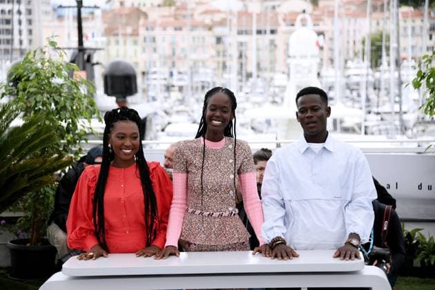 76th Cannes Film Festival 2023, Photocall film Banel E Adama. Pictured: Mamadou Diallo, Ramata-Toulaye Sy, Khady Mane  Copyright: xAlbertoxTerenghi PoolxPhotoxEvenx xPoolxPhotoxEventsx01x IPA_IPA38095966
