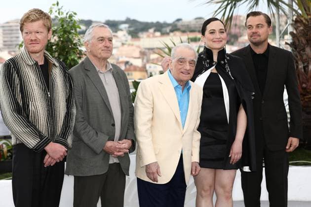 May 21, 2023, Cannes, Cote d Azur, France: JESSE PLEMONS, ROBERT DE NIRO, MARTIN SCORSESE, LILY GLADSTONE and LEONARDO DI CAPRIO attend the photocall for Killers of the Flower Moon during the 76th Annual Cannes Film Festival at Palais des Festivals on May 21, 2023 in Cannes, France Cannes France - ZUMAc179 20230521_zep_c179_096 Copyright: xMickaelxChavetx