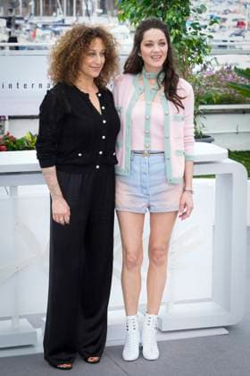 Photo IPP Daniele Cifala™ Cannes 21 05 2023 Little Girl Blue Photocall The 76th Annual Cannes Film Festival in the photo Director Mona Achache and Marion Cotillard Italy Photo Press World Copyright  0