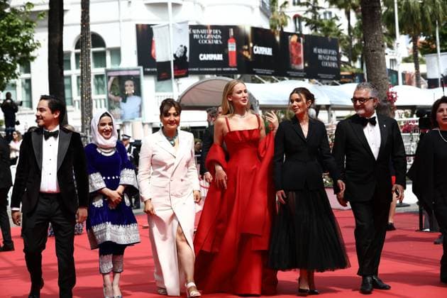 May 21, 2023, Cannes, Cote d Azur, France: JENNIFER LAWRENCE attends the screening of Anatomy of a Fall during the 76th Annual Cannes Film Festival at Palais des Festivals on May 21, 2023 in Cannes, France Cannes France - ZUMAc179 20230521_zep_c179_212 Copyright: xMickaelxChavetx