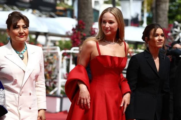May 21, 2023, Cannes, Cote d Azur, France: JENNIFER LAWRENCE attends the screening of Anatomy of a Fall during the 76th Annual Cannes Film Festival at Palais des Festivals on May 21, 2023 in Cannes, France Cannes France - ZUMAc179 20230521_zep_c179_207 Copyright: xMickaelxChavetx