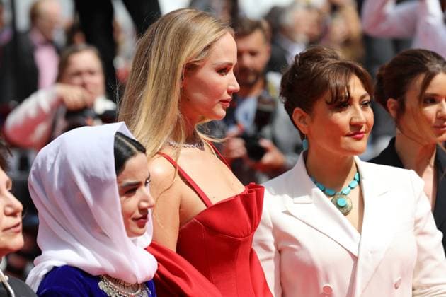 May 21, 2023, Cannes, Cote d Azur, France: JENNIFER LAWRENCE attends the screening of Anatomy of a Fall during the 76th Annual Cannes Film Festival at Palais des Festivals on May 21, 2023 in Cannes, France Cannes France - ZUMAc179 20230521_zep_c179_183 Copyright: xMickaelxChavetx