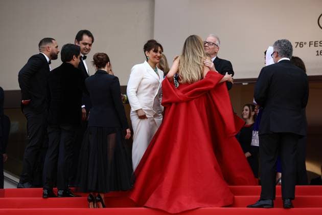 May 21, 2023, Cannes, Cote d Azur, France: JENNIFER LAWRENCE attends the screening of Anatomy of a Fall during the 76th Annual Cannes Film Festival at Palais des Festivals on May 21, 2023 in Cannes, France Cannes France - ZUMAc179 20230521_zep_c179_175 Copyright: xMickaelxChavetx