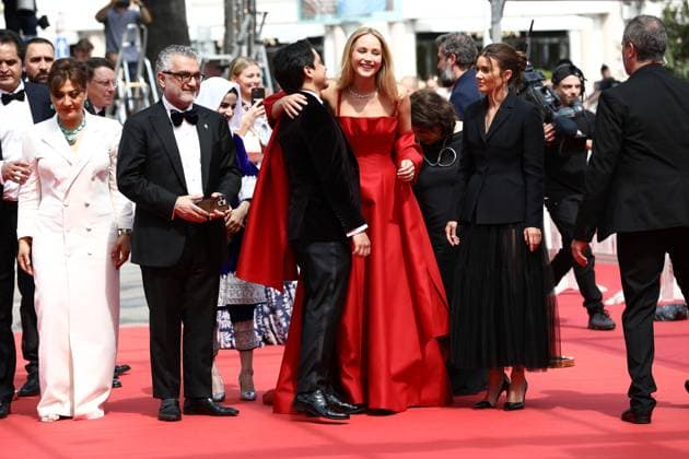 May 21, 2023, Cannes, Cote d Azur, France: JENNIFER LAWRENCE attends the screening of Anatomy of a Fall during the 76th Annual Cannes Film Festival at Palais des Festivals on May 21, 2023 in Cannes, France Cannes France - ZUMAc179 20230521_zep_c179_137 Copyright: xMickaelxChavetx