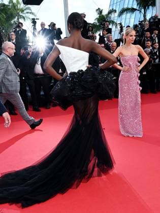 76th Cannes Film Festival 2023, evening 6 - red carpet of the film Firebrand (Le Jeu De La Reine) - Pictured: Leomie Anderson  Copyright: xManuelexMangiarottix xipa-agencyx xPoolxPhotoxEventsx01x IPA_IPA38106646
