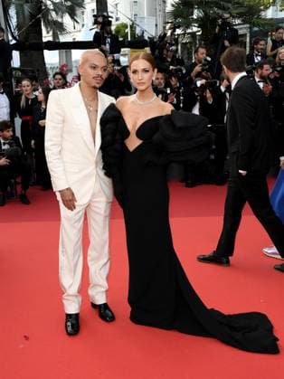76th Cannes Film Festival 2023, evening 6 - red carpet of the film Firebrand (Le Jeu De La Reine) Pictured: Ashlee Simpson, Evan Ross  Copyright: xAlbertoxTerenghix xipa-agency.nex xPoolxPhotoxEventsx01x IPA_IPA38107313