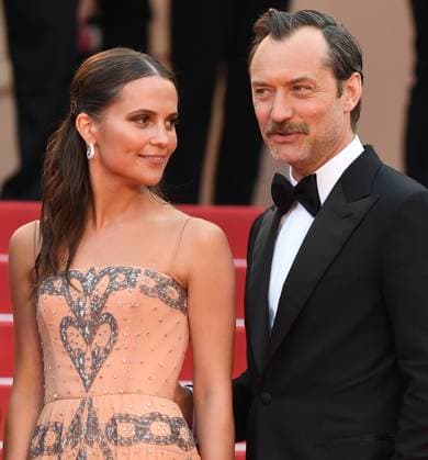 Swedish actress Alicia Vikander and British actor Jude Law attend the premiere of Firebrand at the 76th Cannes Film Festival at Palais des Festivals in Cannes, France on Sunday, May 21, 2023.  CAN20230521179 RUNExHELLESTAD
