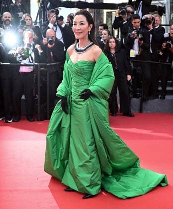Malaysian actress Michelle Yeoh attends the premiere of Firebrand at the 76th Cannes Film Festival at Palais des Festivals in Cannes, France on Sunday, May 21, 2023.  CAN20230521188 RUNExHELLESTAD